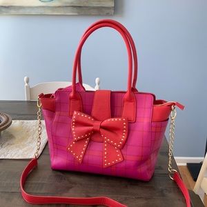 BETSEY JOHNSON brand new studded bow purse